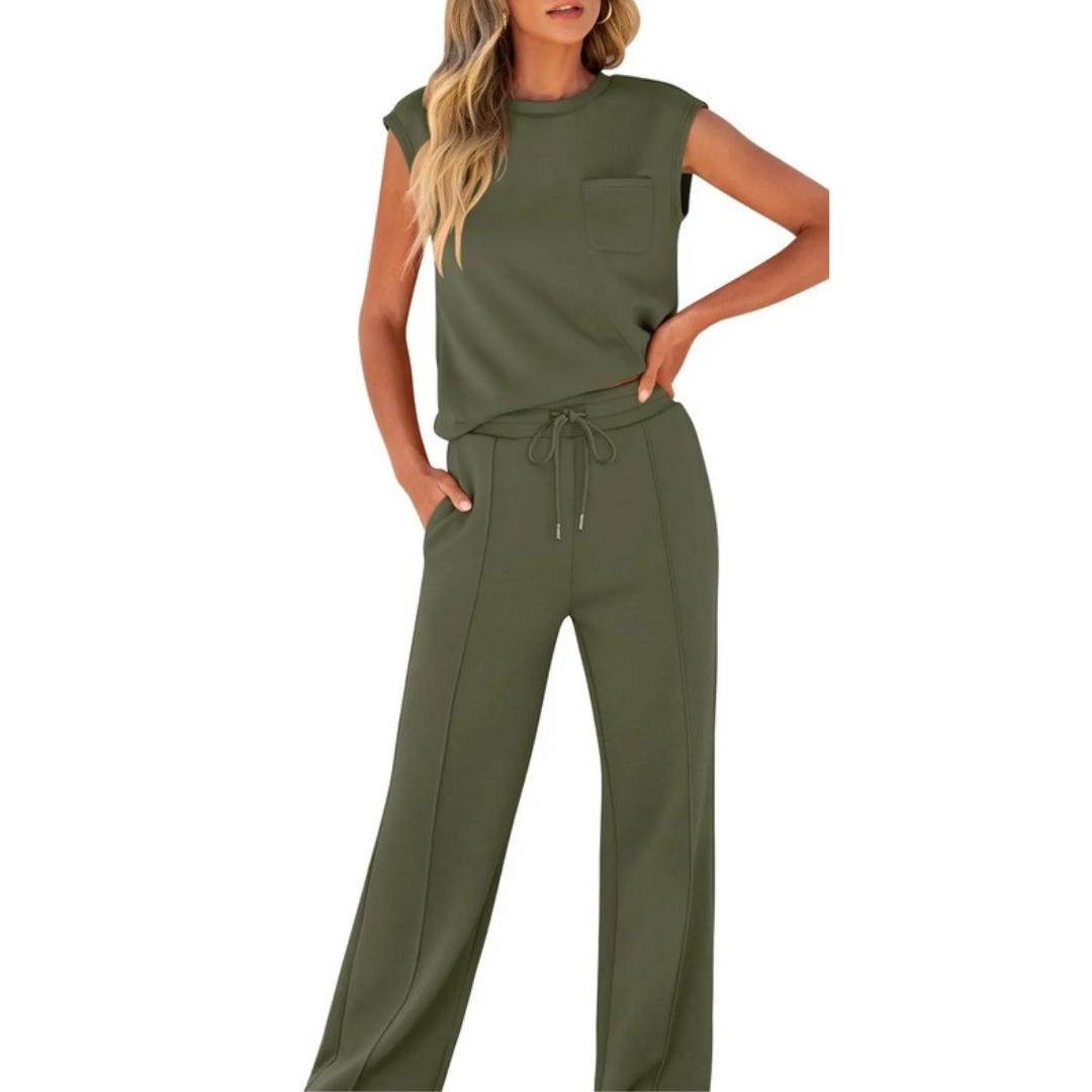 Casual Summer Soft Lounge Co-Ord Set