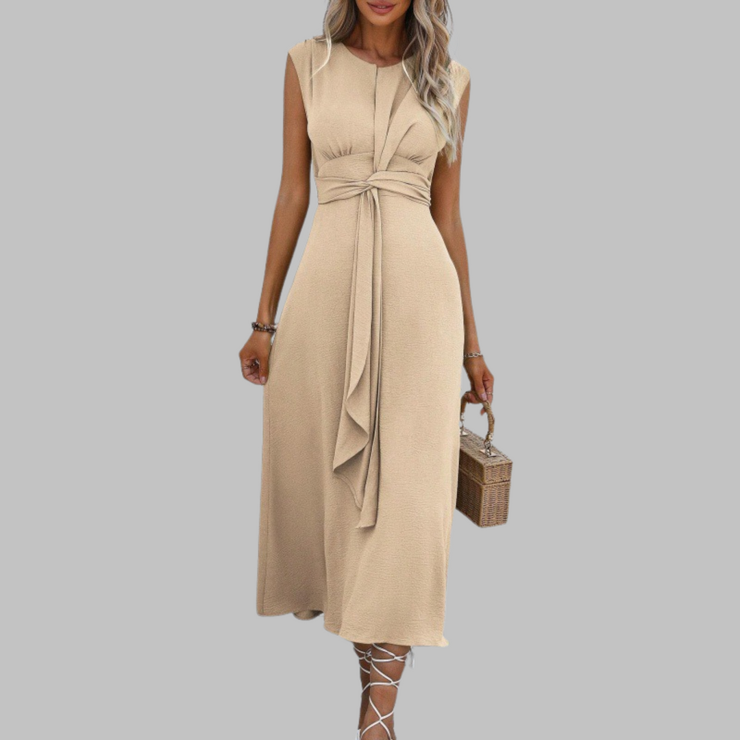 Women's Sleeveless Round Neck Maxi Dress