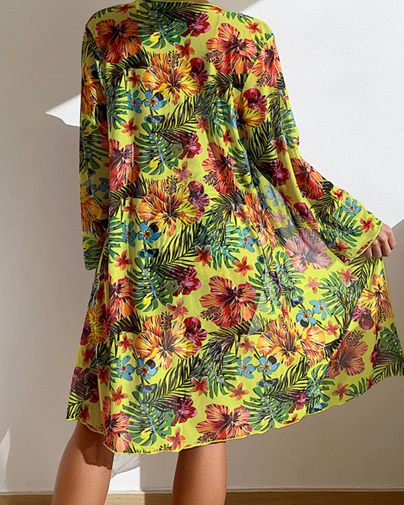 Women's Bikini with Flower Skirt