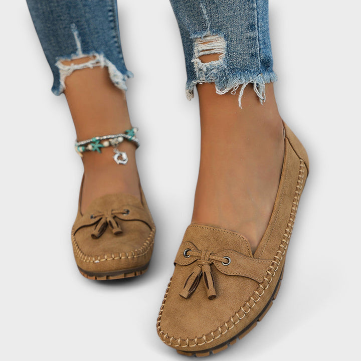 Women's supportive slip-on loafers. Cushioned orthopedic shoes designed for ultimate comfort & daily casual wear.