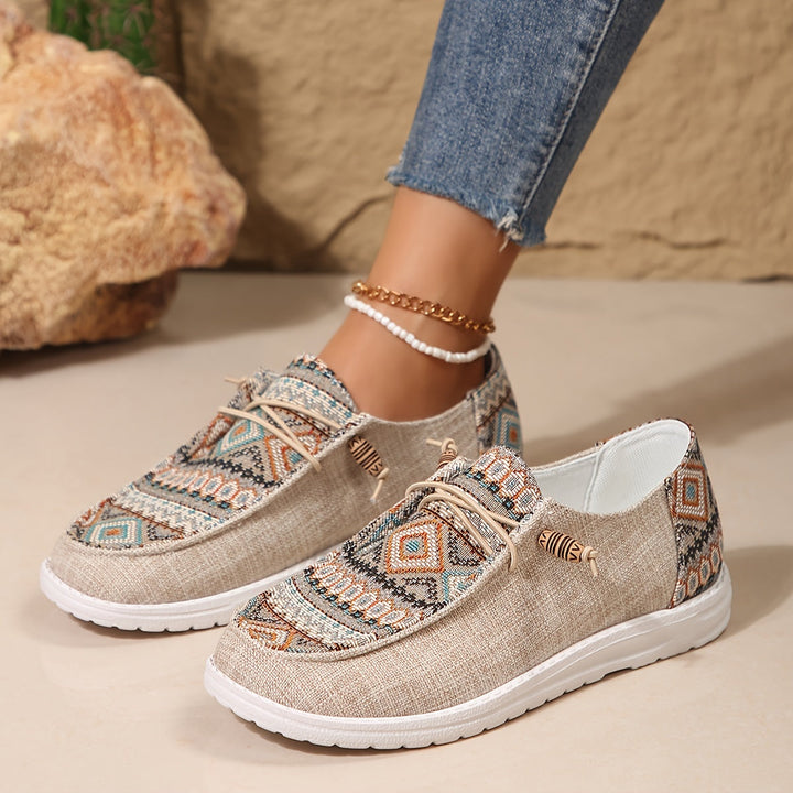 Women's Tribal Comfort Sneakers - Khaki