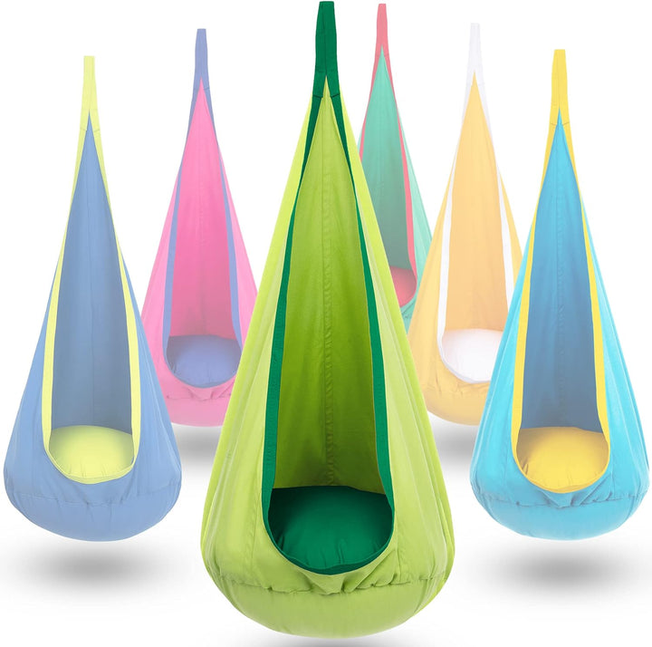 Easy to assemble hanging swing chair, quick setup for instant indoor-outdoor comfort.