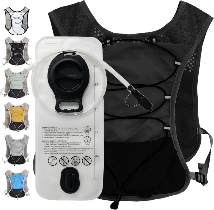 Dravien ultra-light hydration vest for runners, offering comfort and a 2L water bladder system.