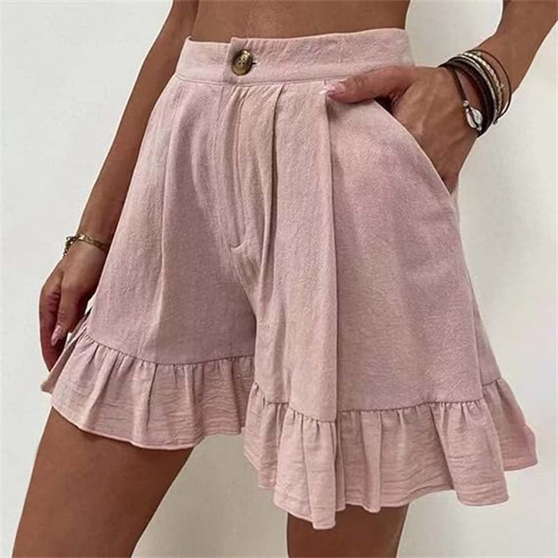Breezy Ruffle Hem Shorts