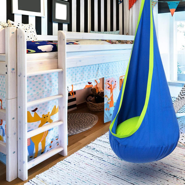 Garden hanging chair, a comfortable swing for outdoor relaxation and patio decor.