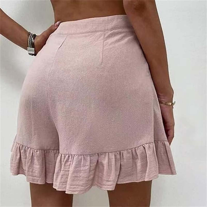 Breezy Ruffle Hem Shorts
