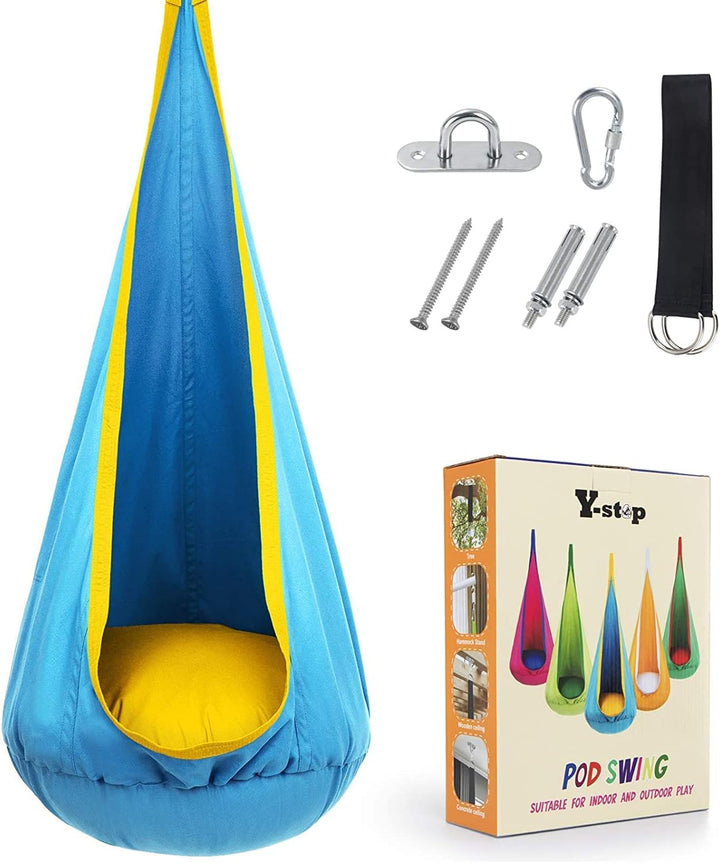 Comfortable adult hanging swing chair, ideal for patio, garden, or indoor home decor.