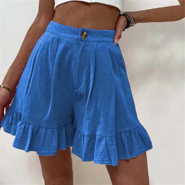 Breezy Ruffle Hem Shorts