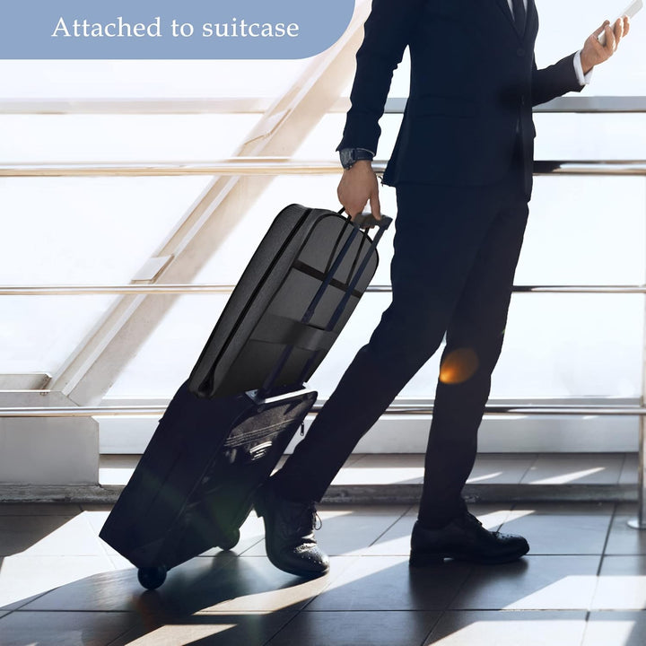 Oxford fabric waterproof suit garment bag for business travel. Foldable & durable luggage protector for clothing.