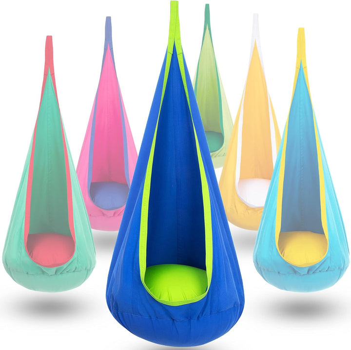 Modern hanging swing chair, a sleek indoor-outdoor hammock for stylish home decor.