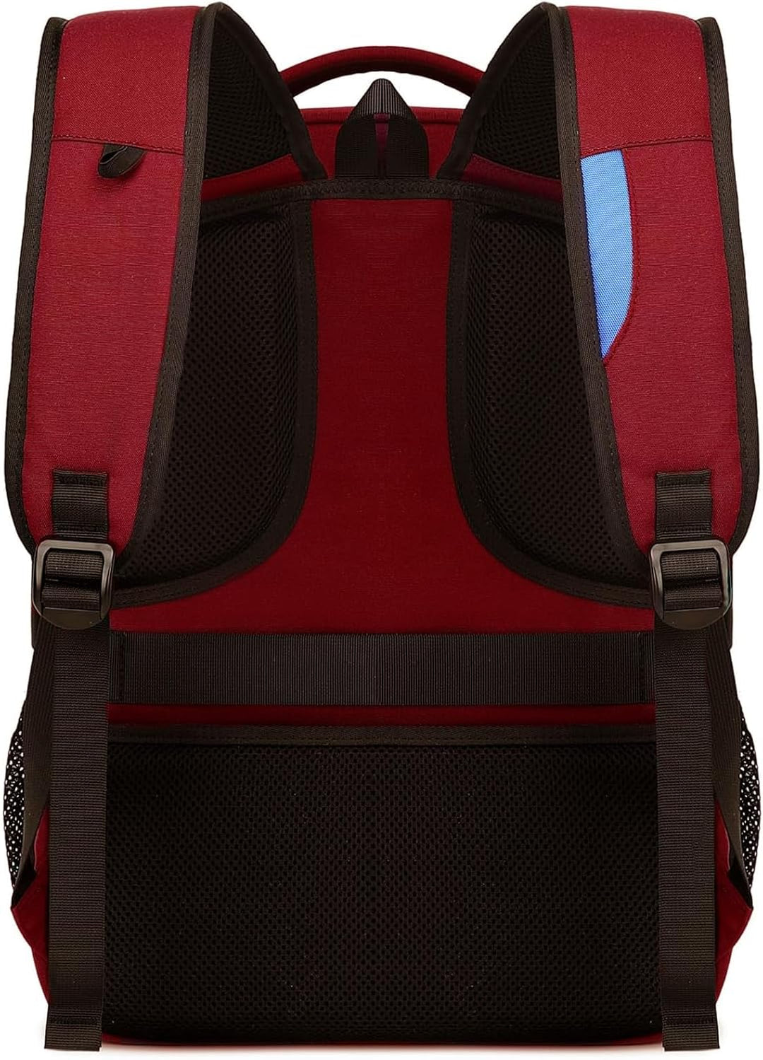 Light grey school laptop bag, durable, water-resistant, USB port & organized for books & tech.