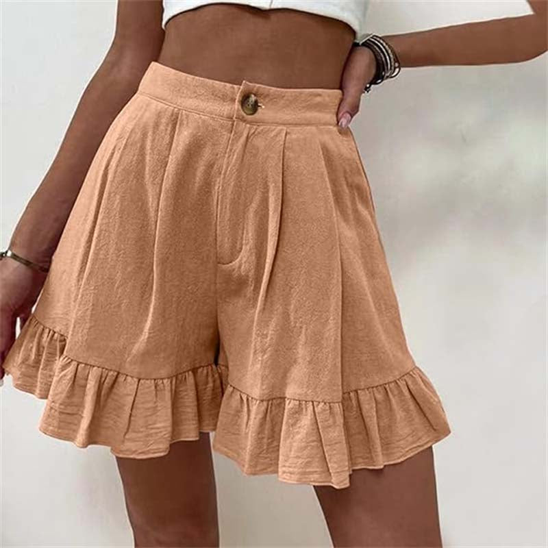 Breezy Ruffle Hem Shorts