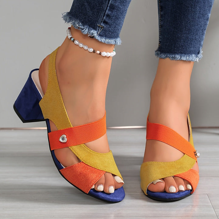Feel the comfort: Women's orthopedic block heels for elegant support & confident, chic steps.