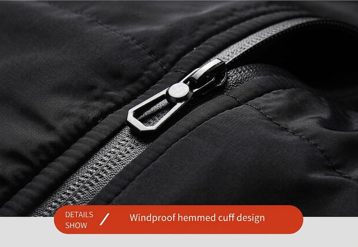 Rechargeable thermal heated vest, ensuring sustained warmth for cold weather sports.