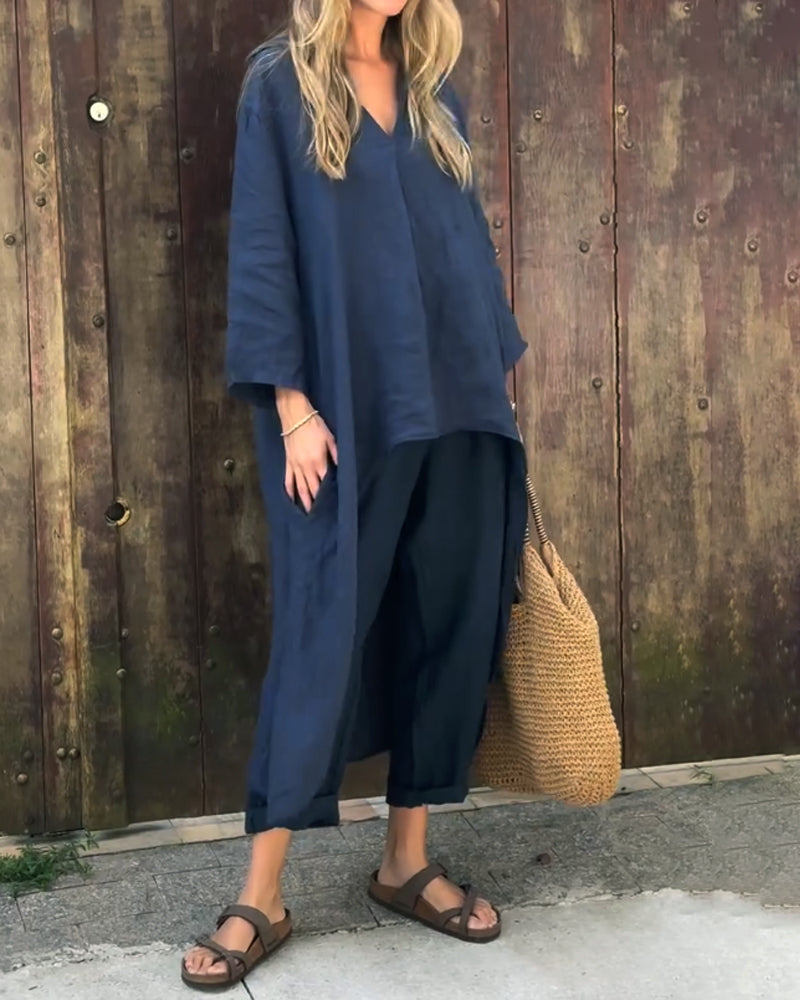 Chic Linen Blend Set