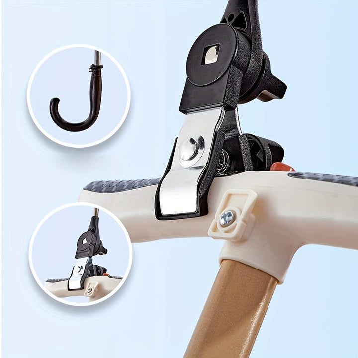 Lightweight portable stroller umbrella. Easy to attach, offering essential sun & wind protection.