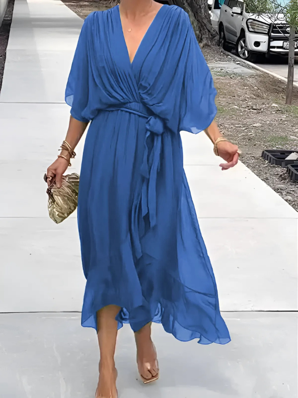 Women's Wrap Midi Dress