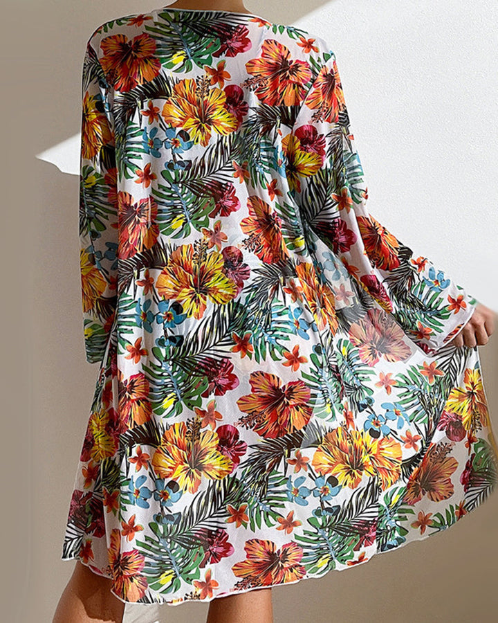 Women's Bikini with Flower Skirt