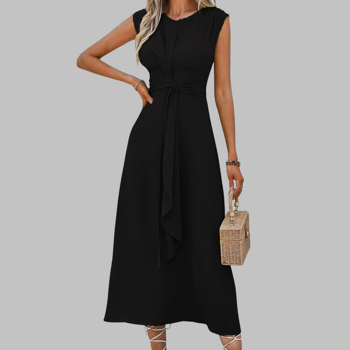 Women's Sleeveless Round Neck Maxi Dress