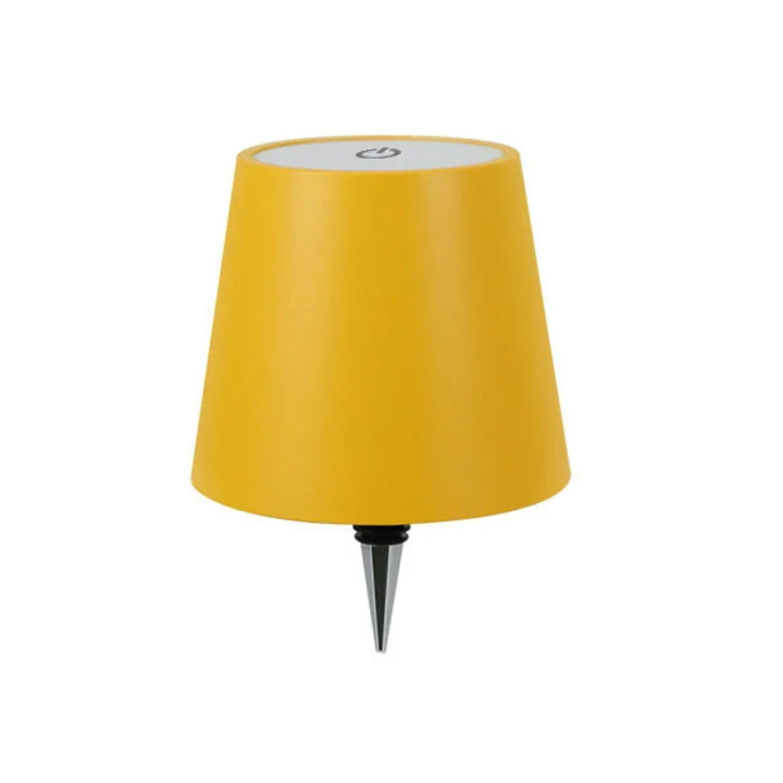 Elegant LED bottle lamp cap, rechargeable and cordless, for a distinctive home decor touch.