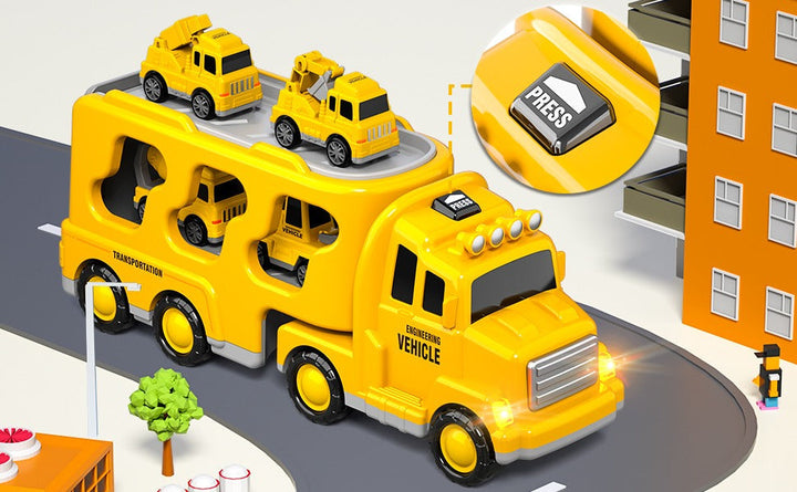 Educational car city play set for children, with lights, sounds & interactive vehicle play. Great for toddlers.