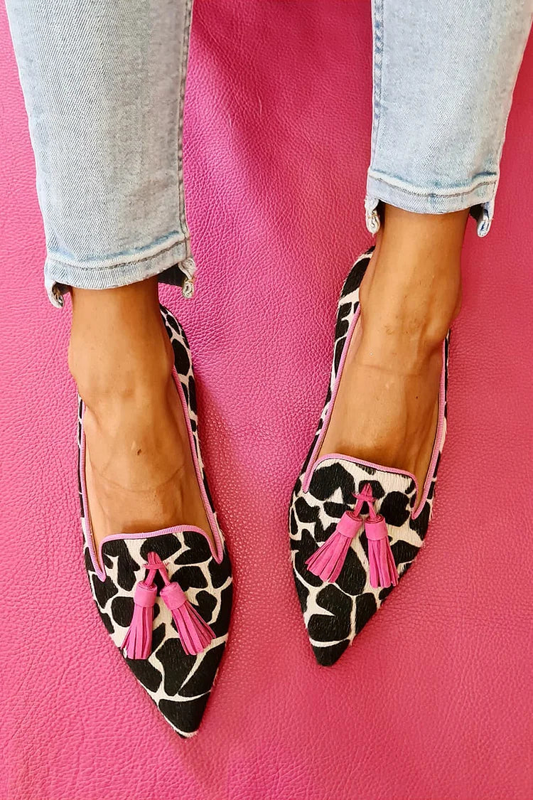 Pink women's refined everyday loafers, perfect for comfortable smart casual or office wear. Effortless slip-on style.