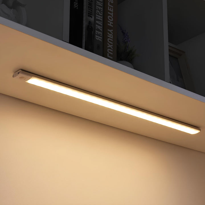 Rechargeable LED light bar, magnetic for easy installation under cabinets, ideal for kitchen & pantry.