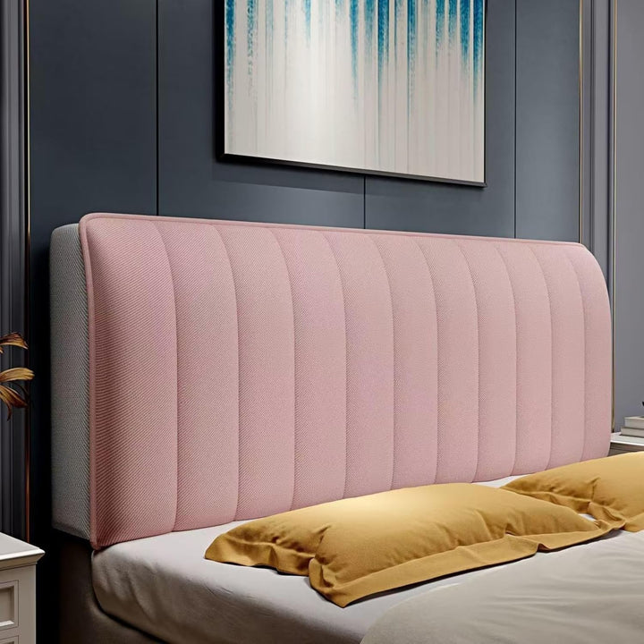 Versatile headboard cover for bedroom style & protection. A soft, elegant home textile bed accessory.