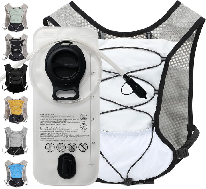 Ultra-light unisex hydration vest by Dravien for performance running and multi-sport use.