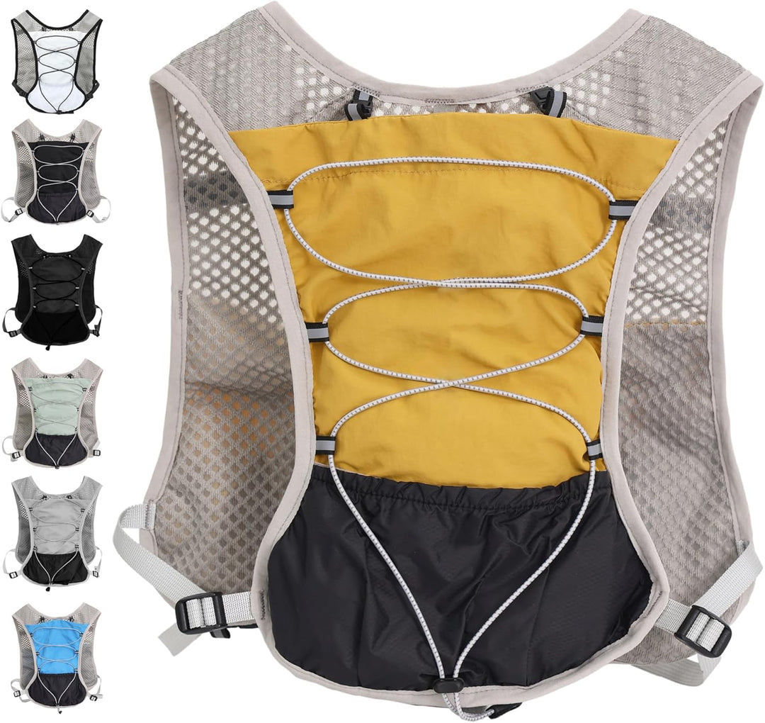 Dravien lightweight hydration vest for trail running, cycling, and hiking with a 2L bladder.