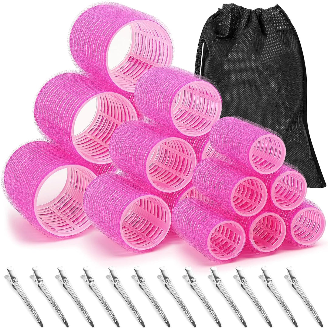 Volumizing self-adhesive hair rollers for women, adding lift & effortless curls to any hairstyle.