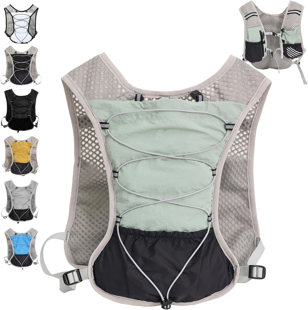 Ultra-light Dravien running gear: hydration vest for marathon, trail, and outdoor sports, 2L bladder.