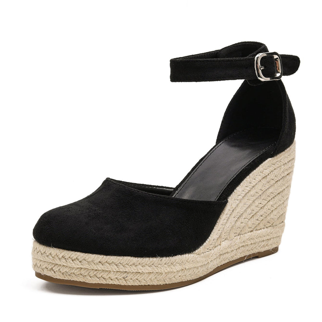 Elegant women's high-heel sandals with woven details, a must-have for summer fashion and chic events.
