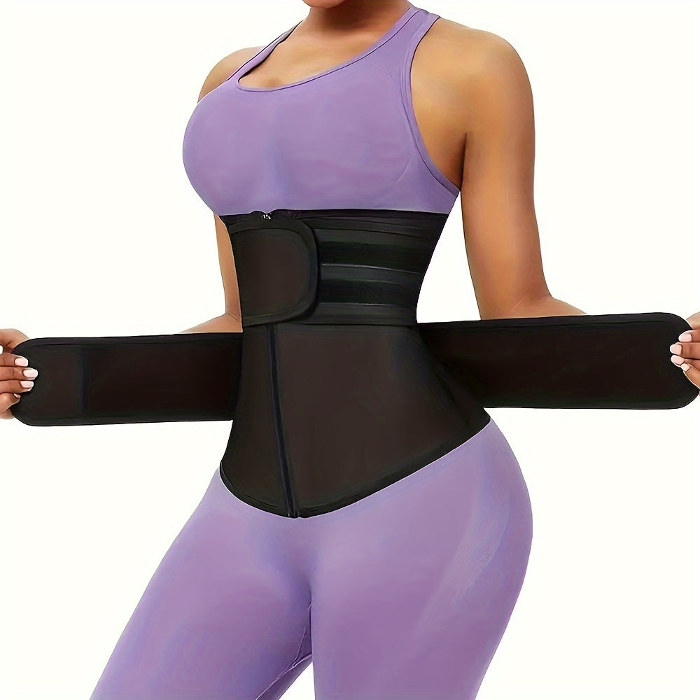 Comfortable women's adjustable waist trimmer. Shapewear for a slim silhouette, body shaping, and strong core support.