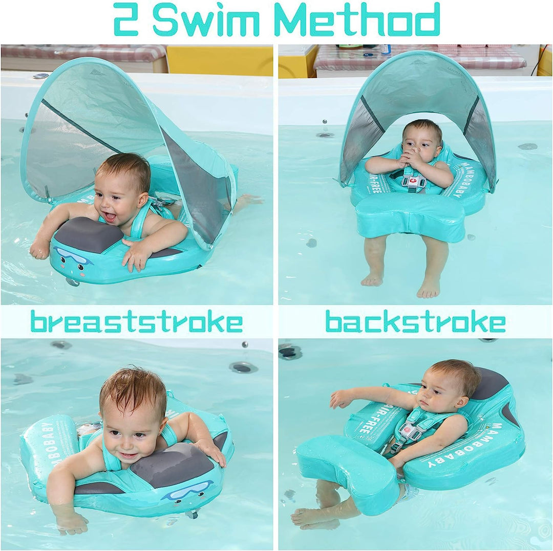 Adjustable swim trainer for infants & toddlers. Provides secure child flotation, ideal for early swim lessons.