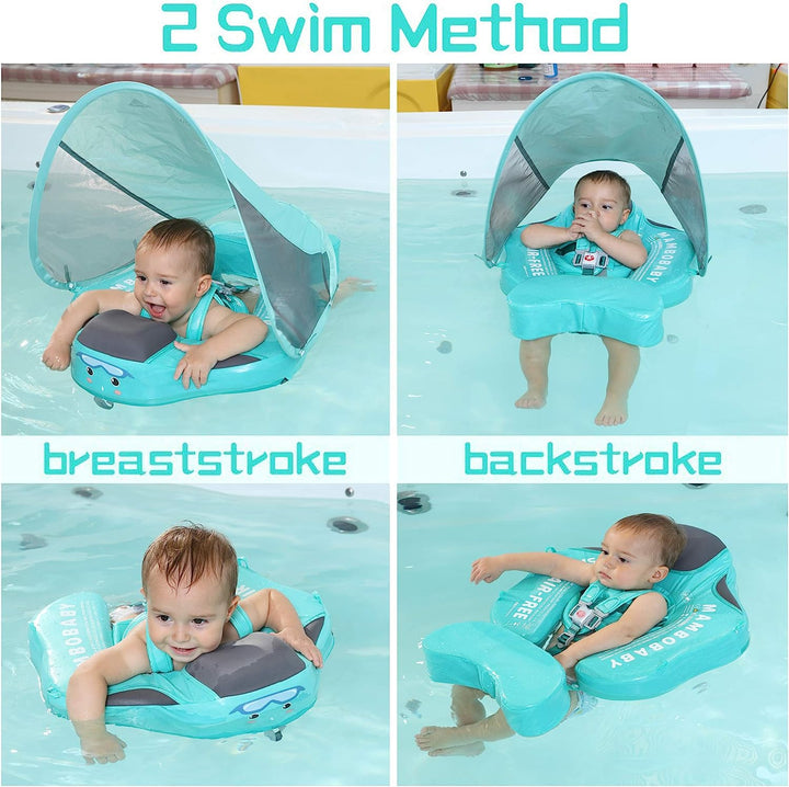 Adjustable swim trainer for infants & toddlers. Provides secure child flotation, ideal for early swim lessons.