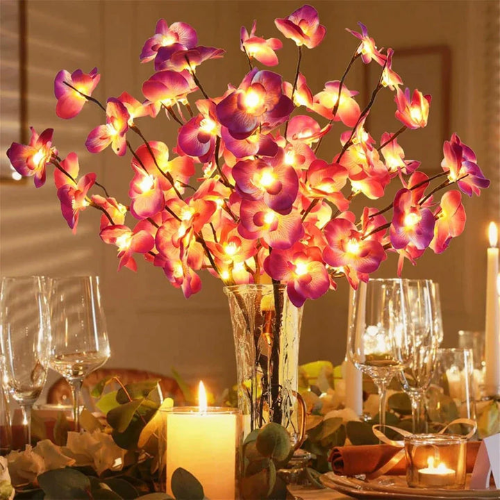 Elegant warm white LED lighted branches for a sophisticated, nature-inspired home decor.