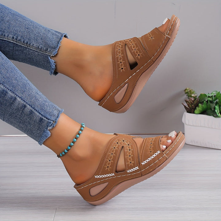 Fashionable women's orthopedic sandals, combining elegant design with superior pain relief support.
