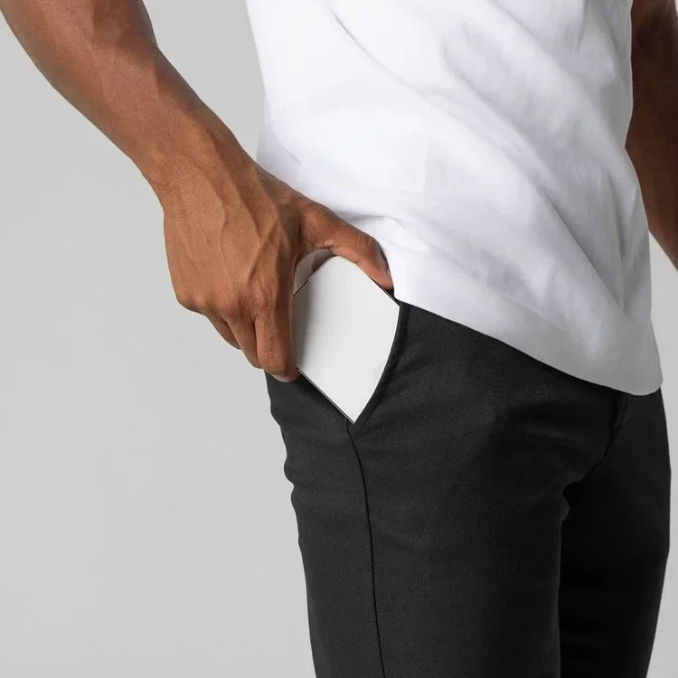 Tan versatile active pants, a modern essential for men's fashion & daily wear.