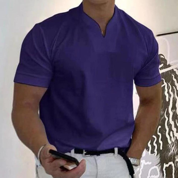 Men's Refined Classic Polo Shirt, perfect for smart casual everyday wear. Comfortable short sleeve top.