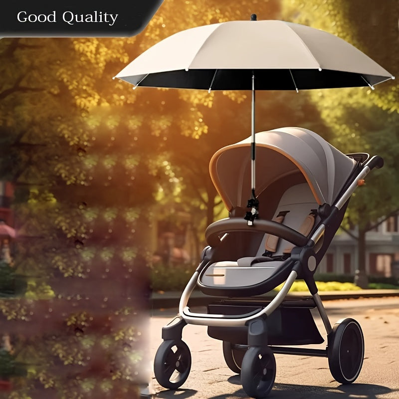 Keep your child safe with this stroller sun shade umbrella. Provides UV protection & wind resistance.