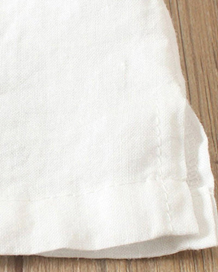 Women's Linen Button-Front Top - Relaxed Fit