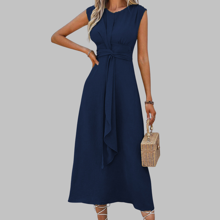 Women's Sleeveless Round Neck Maxi Dress