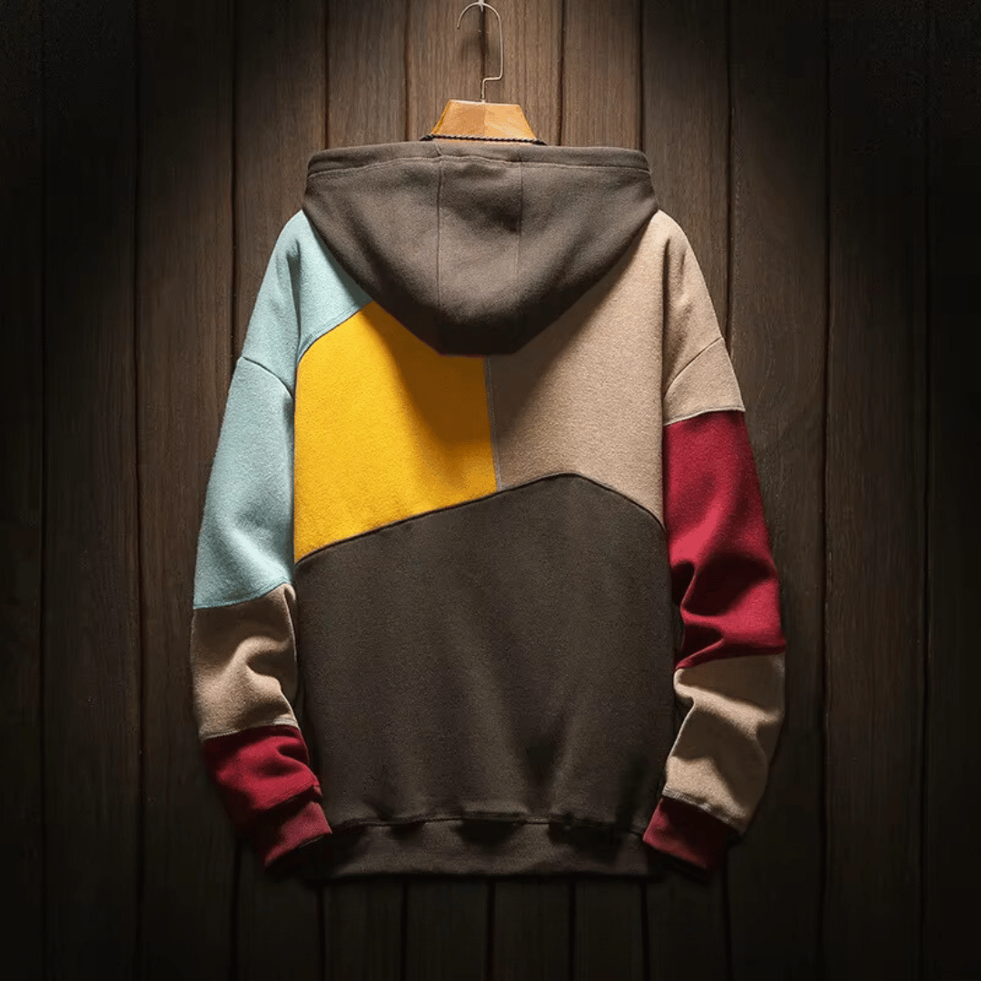 Relaxed fit men's pullover hoodie, ideal for casual wear and ultimate comfort.