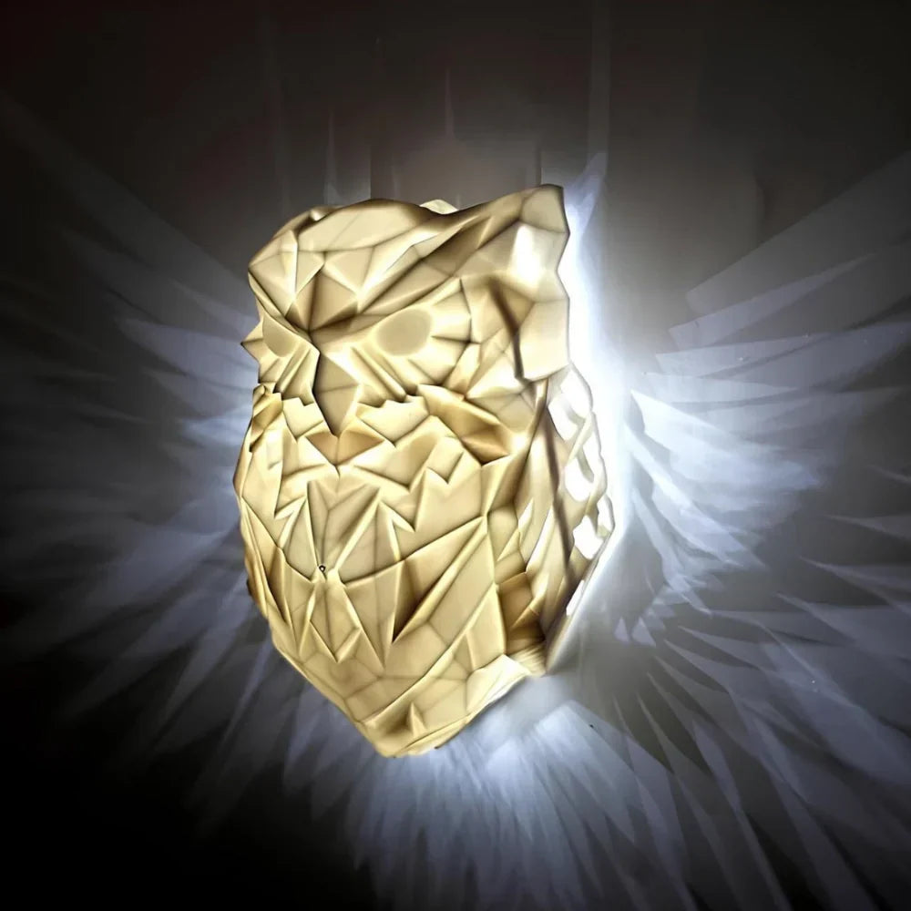 Eye-catching Luminous Wing Projection LED wall sconce, provides both decorative and mood lighting.