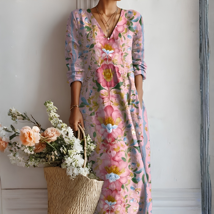 Autumn style long sleeve women's dress, offering cozy comfort and versatile elegance for cool weather fashion.