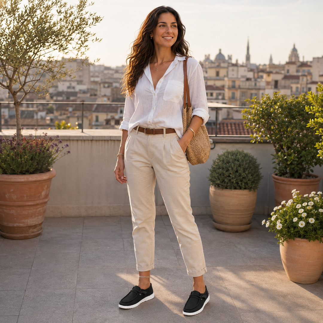 Easy slip-on women's orthopedic sneakers for everyday casual comfort.