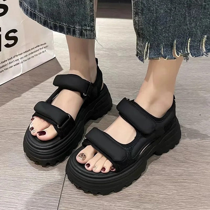 Enjoy comfortable summer walks in these women's orthopedic wedge sandals with superior arch support.