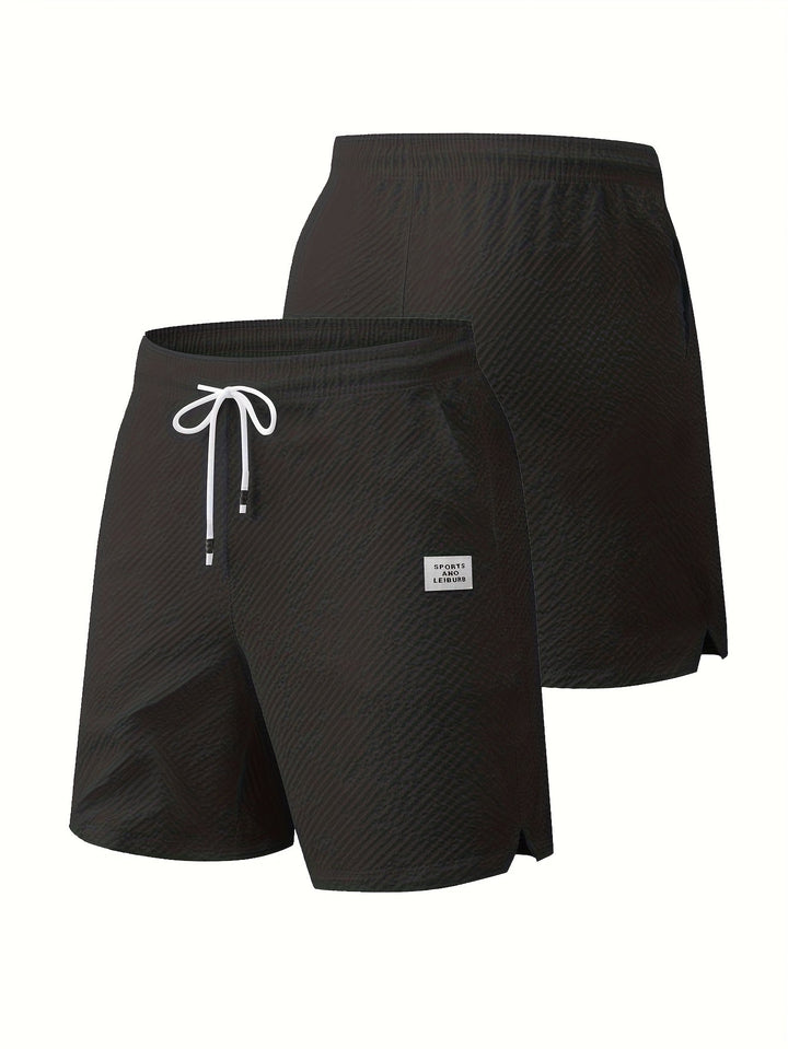 Stylish men's drawstring shorts in a versatile color, showcasing the relaxed fit.