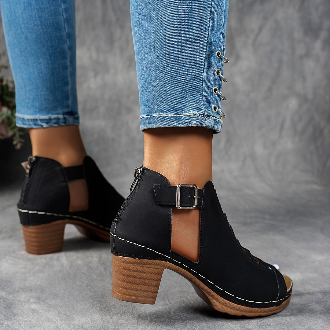Women's Lattice-Heel Sandals